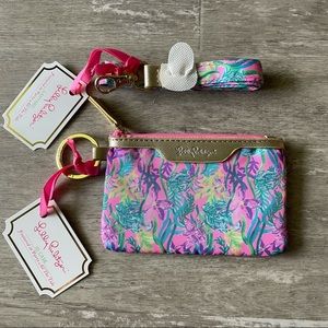 Lilly Pulitzer Lanyard & ID Case - Party All The Tide